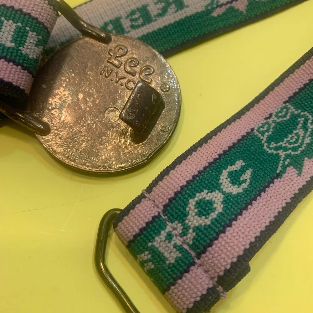 Disney Kermit the Frog Belt with Clip Vintage.